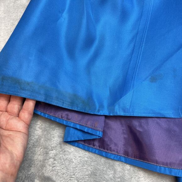 Vtg 50s Lorrie Deb San Francisco Dress Womens 5 Turquoise Cocktail Overskirt 60s - Picture 13 of 16